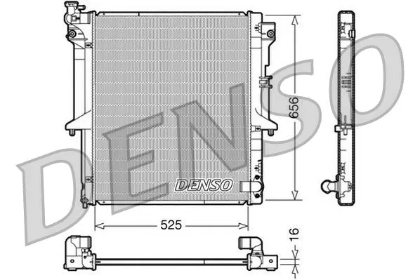 1350A182 Su Radyatörü Mitsubishi L200 Triton | DRM45017 DENSO