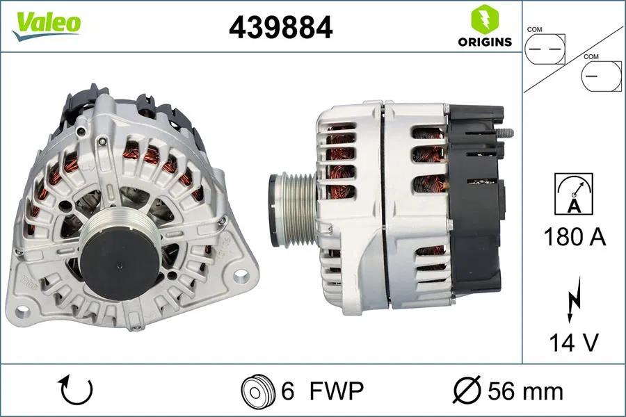 5801580943 Alternatör Iveco IV/V/VI | 439884 VALEO