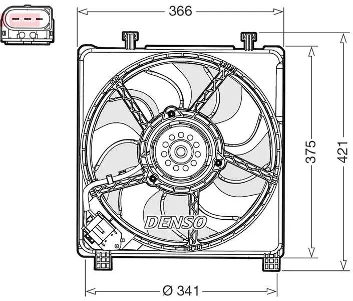 1S0121207E Fan Motoru | DER32017 DENSO