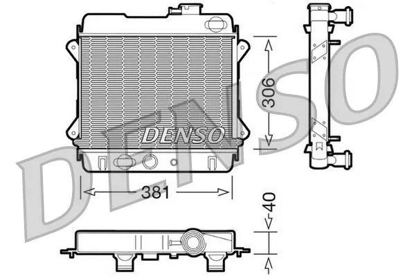 Z3050 Motor Su Radyatörü Yugo Yugo Florida (88-08) | DRM34001 DENSO