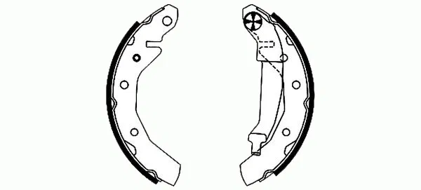 96268686 Arka Pabuç Balata Matiz 0.8 05- 1.0 05- | SA086 SANGSIN