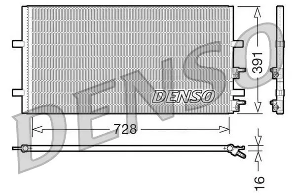 6C1119710AC Klima Radyatörü Ford Transit | DCN10017 DENSO