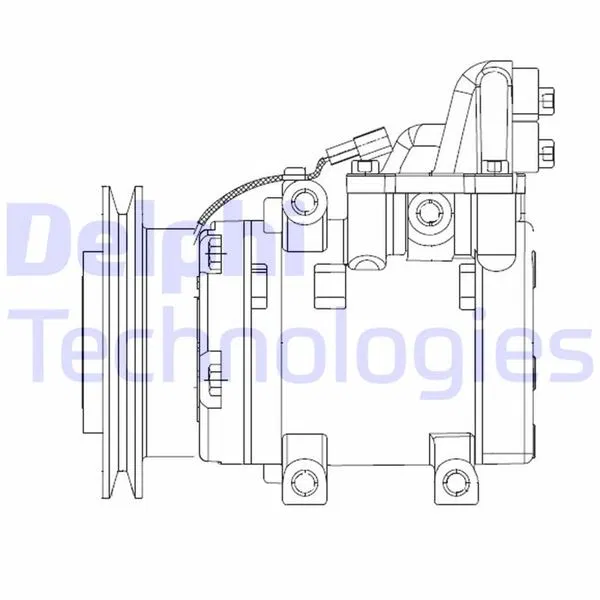XM3419D692BA XM34 Klima Kompresörü Ford Ranger 98- 2.5D-2.5-3.0 | CS20524 DELPHI