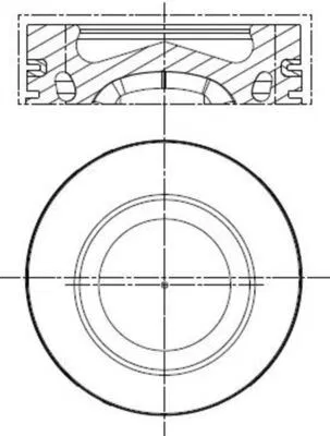 04L107065D Piston Complete VW | 028PI00140000 MAHLE
