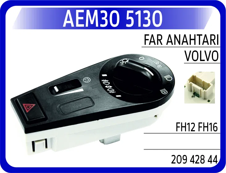 20942844 Far Anahtarı Volvo FH12 FH16 | 5130 AEM