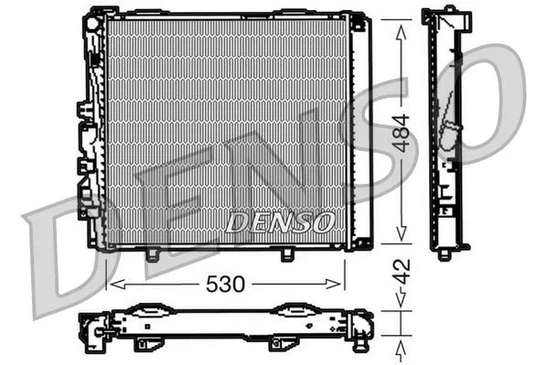 1245002703 Su Radyatörü Mercedes-Benz 124 Saloon | DRM17040 DENSO
