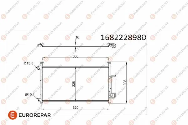 80110SMGE02 Klima Radyatörü (Kondenser) Honda Civic 1.8L R18A | 1682228980 EUROREPAR