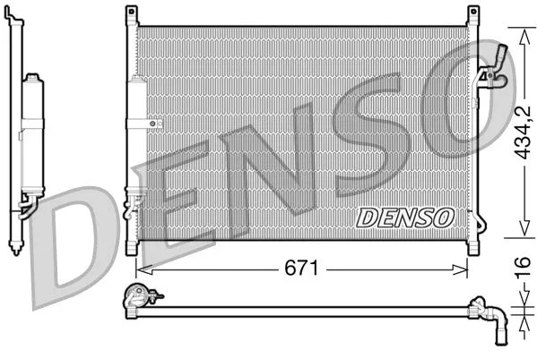 92100EG000 Klima Radyatörü | DCN46015 DENSO