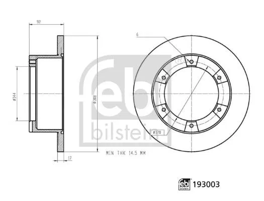 C00083663 Fren Diski Maxus | 193003 FEBI