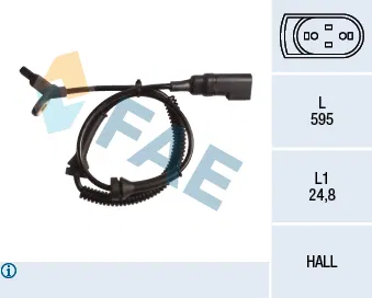 2T142B372AE Tekerlek Hiz Sensörü - ABS Ford Tourneo Connect | 78152 FAE