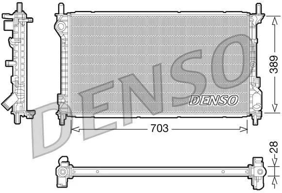 4T168005GA Su Radyatörü Ford Tourneo Connect | DRM10109 DENSO