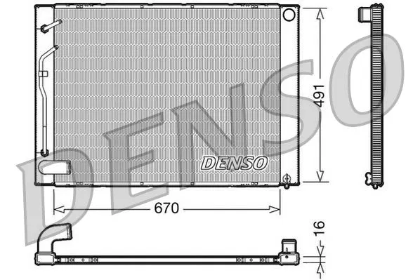 160410A390 Motor Su Radyatörü | DRM50054 DENSO