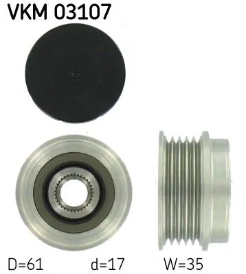 022903119B Alternator Kasnagı VW Audi | VKM03107 SKF
