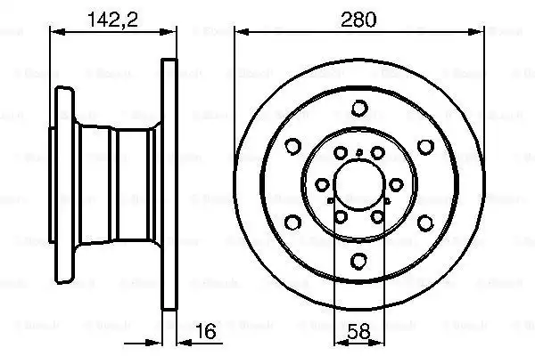 0986478649 Fren Diski | BOSCH