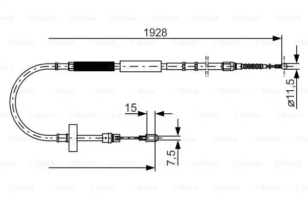 1987477922 Fren TELİ. 1928 Mm | BOSCH