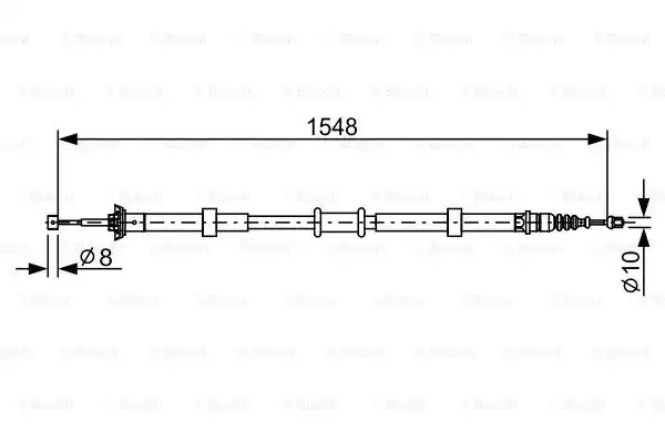 1987482528 Fren Teli | BOSCH