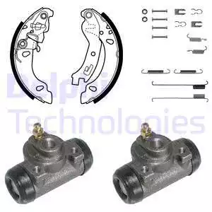 KP1090 Fren Pabuç Kiti Arka Fiat Panda 09/03> | DELPHI