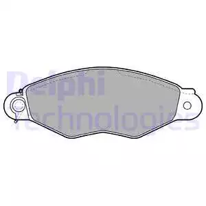DEL LP1610 Fren Balatası Ön Citroen Xsara 1.4/1.5/1.6/1.9 97-05, Nissan Kubistar 1.5 05 =>, Peugeot 306 1.4 96-01 | DELPHI