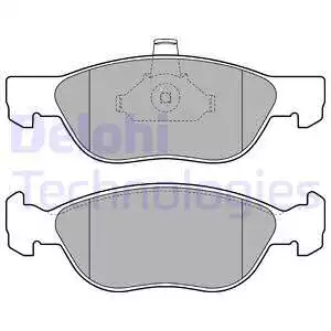 LP1734 Fren Balatası Ön Fiat Punto 09/99>11/05 | DELPHI
