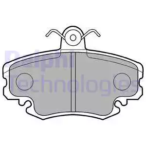 Fren Balatası Ön Fişli Peugeot 205 I 1.9 86-87, 205 II 1.9 87-94, 305 II 1.9 82-88, Renault Clio I 1.2/1.4/1.7/1.8 91-98, Clio II 1.5/1.6 98-05, Dacıa | LP885 DELPHI