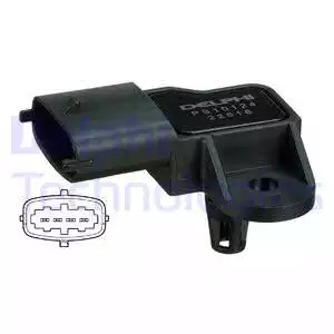Map Sensörü Opel Vauxhall Astra G/H/J, Corsa D, Insignia, Meriva, Vectra C, Zafira A/B, Porsche 911, Cayenne, Panamera, Saab 9-3 | PS10124 DELPHI