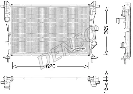 51965906 Su Radyatörü Jeep Renegade | DRM06038 DENSO