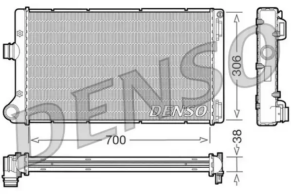 46739749 Su Radyatörü Fiat Punto | DRM09099 DENSO