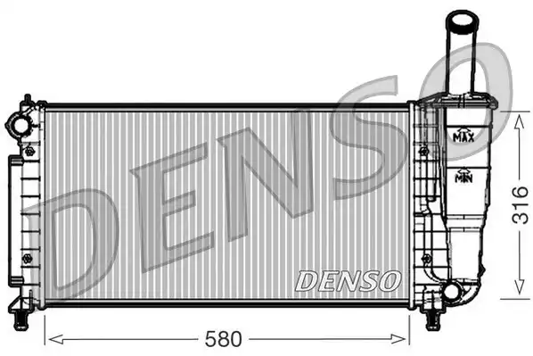 51724183 Su Radyatörü Fiat Punto | DRM09105 DENSO