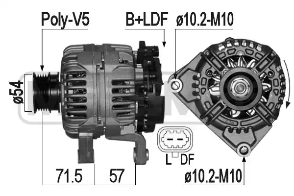 Alternatör Opel | 209081A ERA