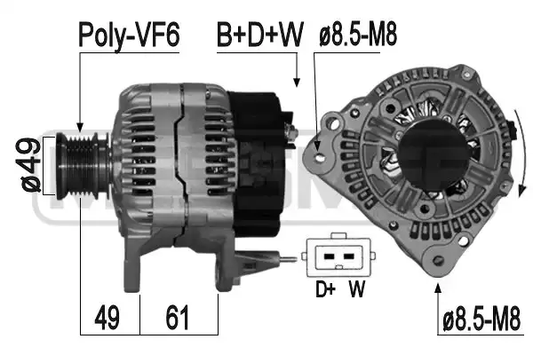 Alternatör VW | 209095A ERA