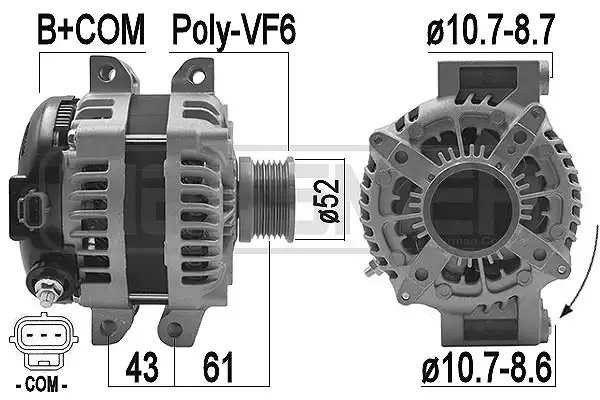 209465A Alternatör Chrysler | ERA