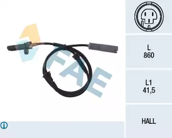 Tekerlek Hiz Sensörü - ABS | 78009 FAE