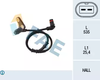 Tekerlek Hiz Sensörü - ABS | 78136 FAE