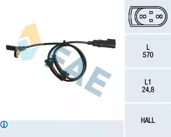 Tekerlek Hiz Sensörü - ABS | 78151 FAE