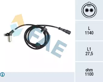 Tekerlek Hiz Sensörü - ABS | 78166 FAE