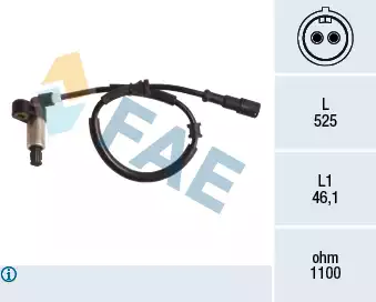 Tekerlek Hiz Sensörü - ABS | 78191 FAE
