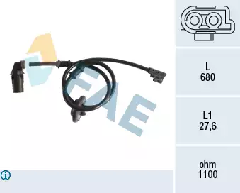 Tekerlek Hiz Sensörü - ABS | 78199 FAE