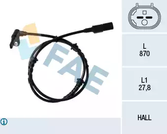 Tekerlek Hiz Sensörü - ABS | 78249 FAE