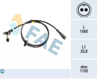 Tekerlek Hiz Sensörü - ABS | 78257 FAE
