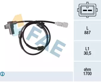 Tekerlek Hiz Sensörü - ABS | 78368 FAE