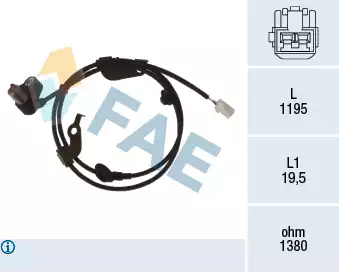 Tekerlek Hiz Sensörü - ABS | 78474 FAE