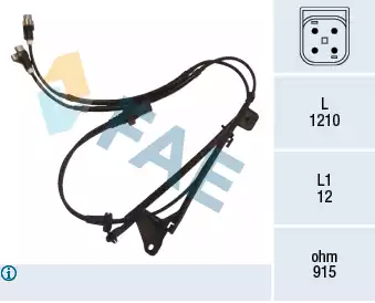 Tekerlek Hiz Sensörü - ABS | 78499 FAE
