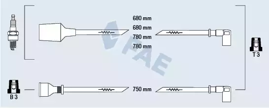 Ateşleme Kablosu Seti | 83750 FAE