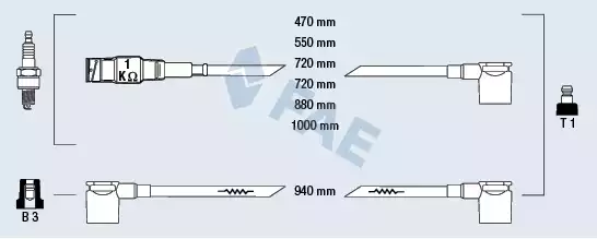 Ateşleme Kablosu Seti | 85050 FAE