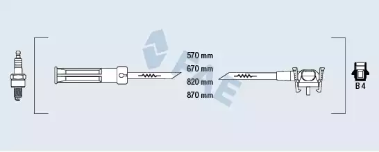 Ateşleme Kablosu Seti | 85110 FAE