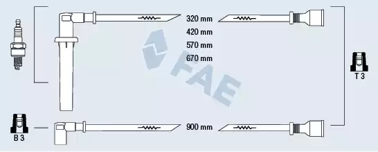 Ateşleme Kablosu Seti | 85190 FAE