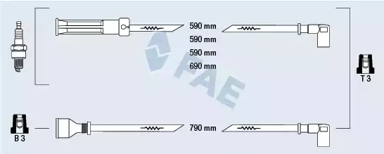 Ateşleme Kablosu Seti | 85410 FAE