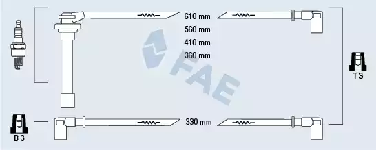 Ateşleme Kablosu Seti | 85840 FAE