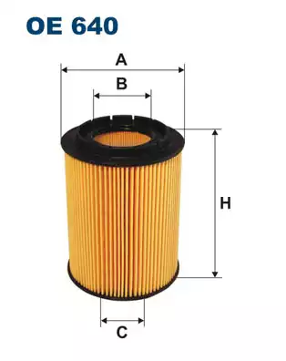 Yag Filtresi VW Golf Caddy Crafter Lt Passat Audi A3 A4 A6 Seat Leon Skoda Octavia | OE640/1 FILTRON