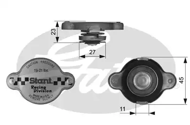 RC10361 Stant Racıng Cap | RC10361 GATES